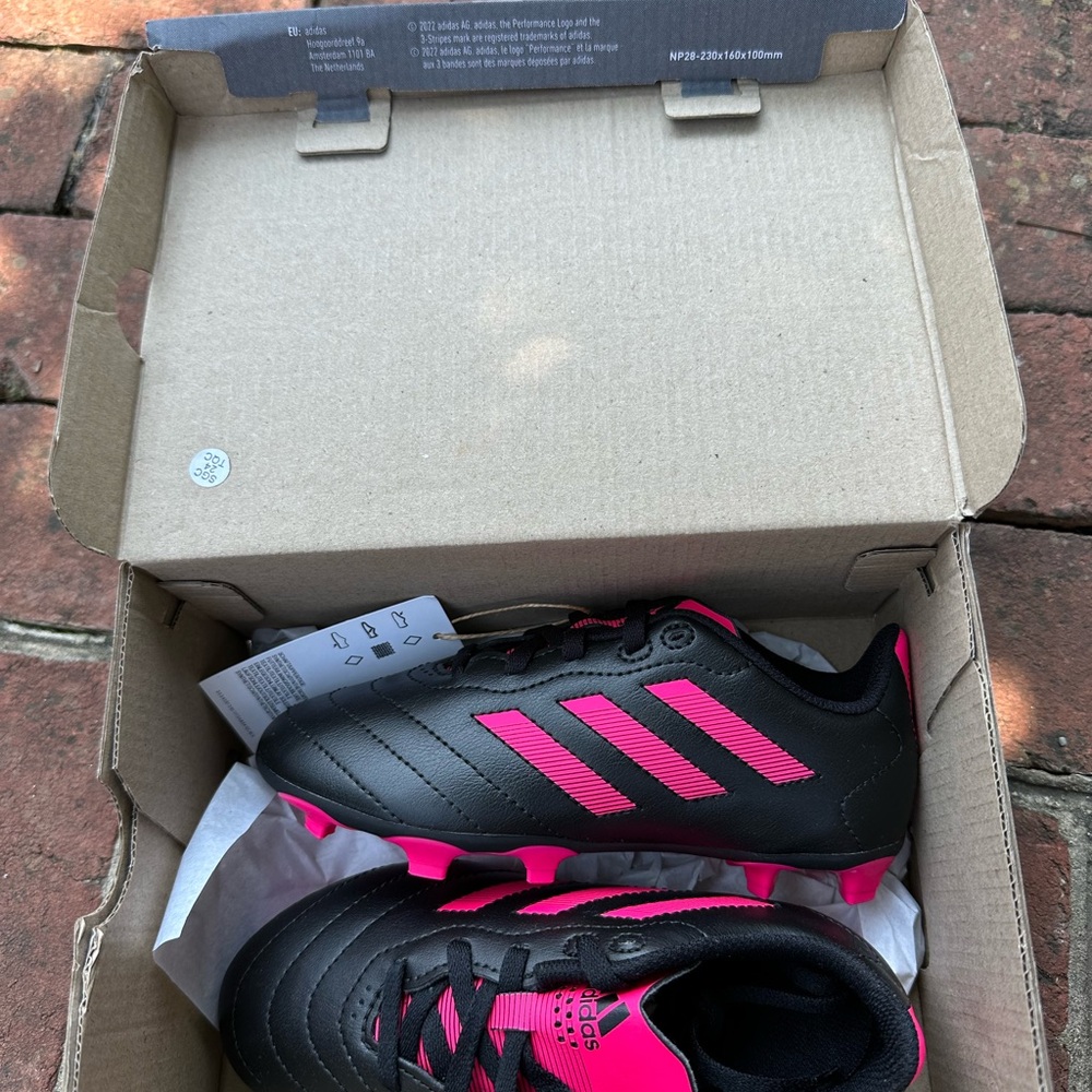 Adidas Goletto VII Fg J Black/Royal Soccer Shoes